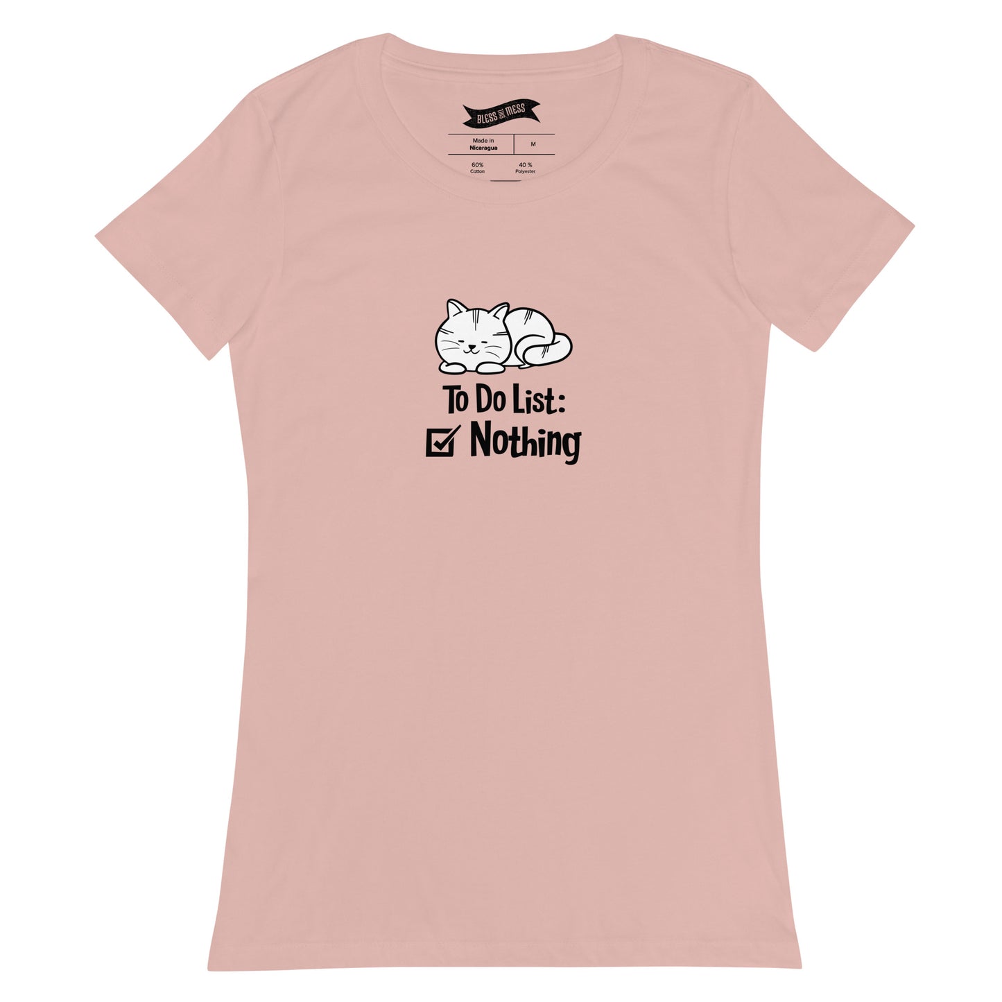 Cat To Do List - Ladies T-Shirt