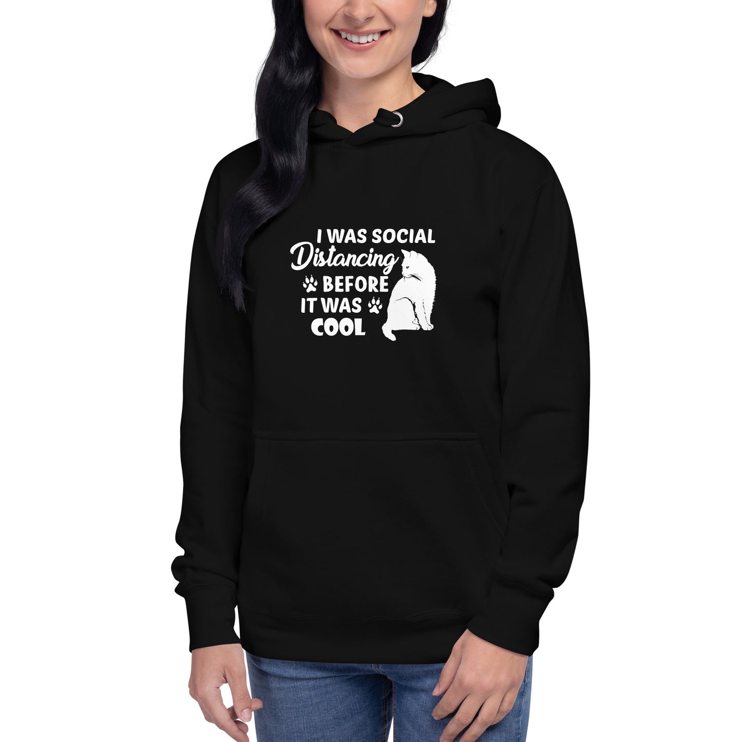 Cat Social Distancing - Hoodie