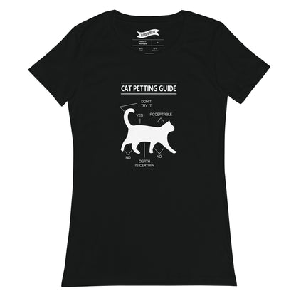 Cat Petting Guide - Ladies T-Shirt