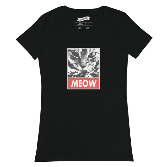 OBEY THE MEOW - Ladies T-Shirt