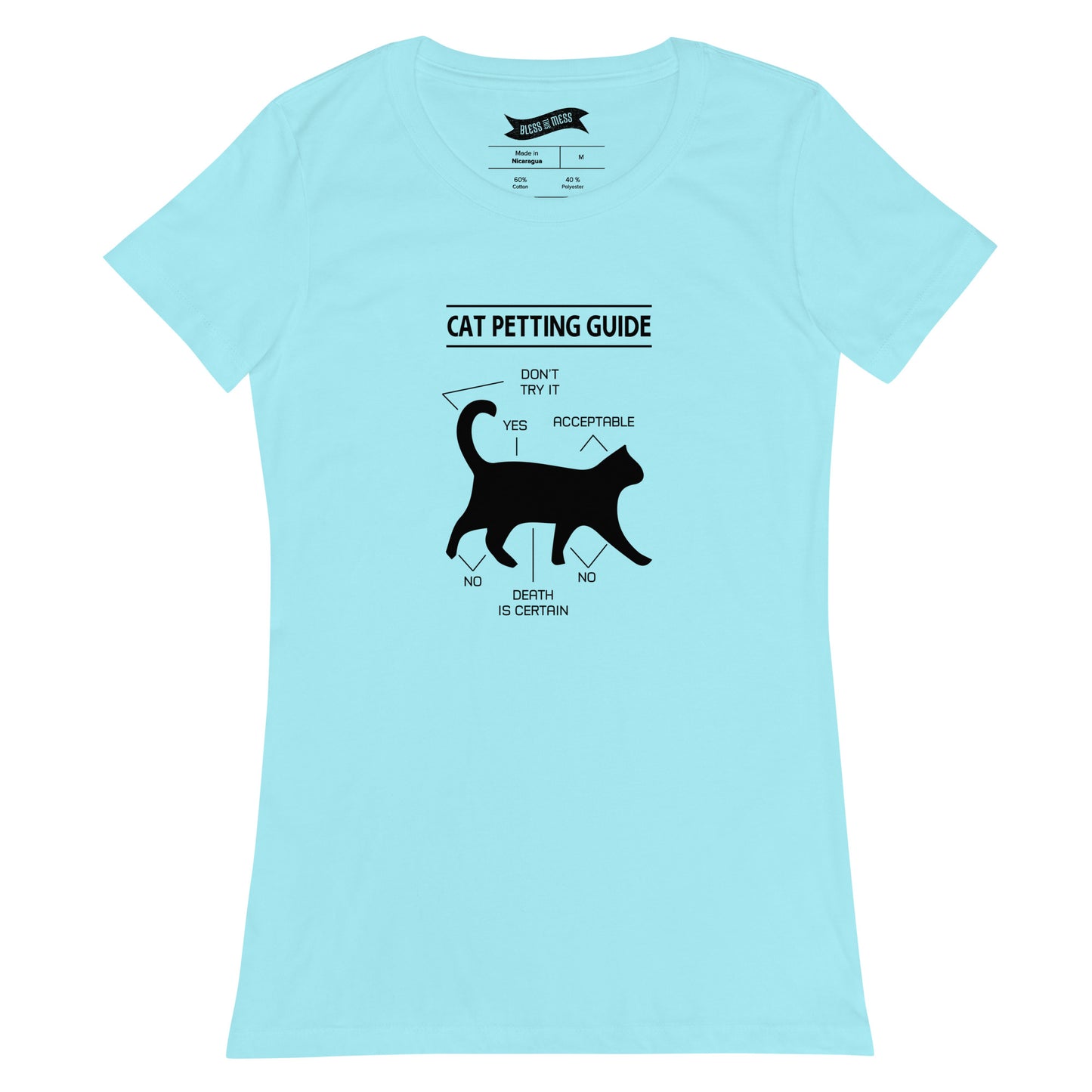 Cat Petting Guide - Ladies T-Shirt