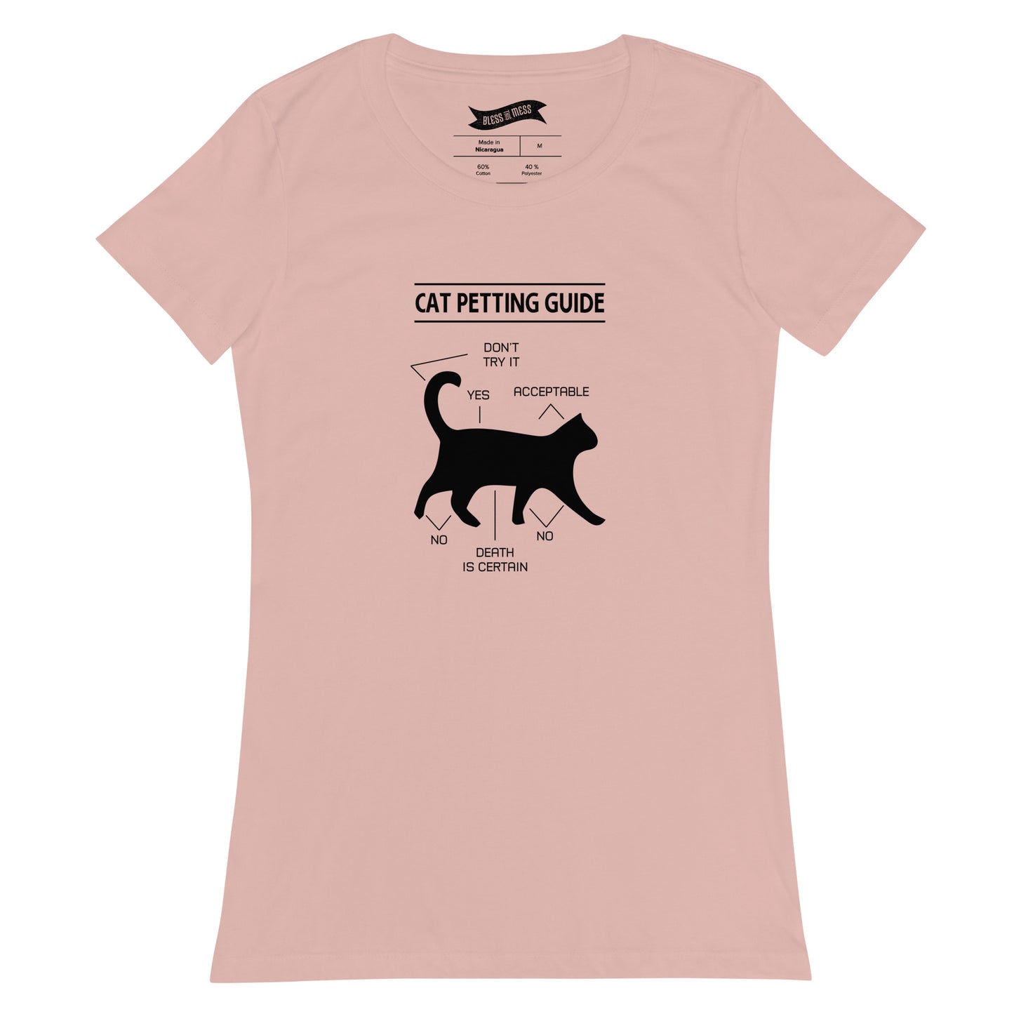 Cat Petting Guide - Ladies T-Shirt