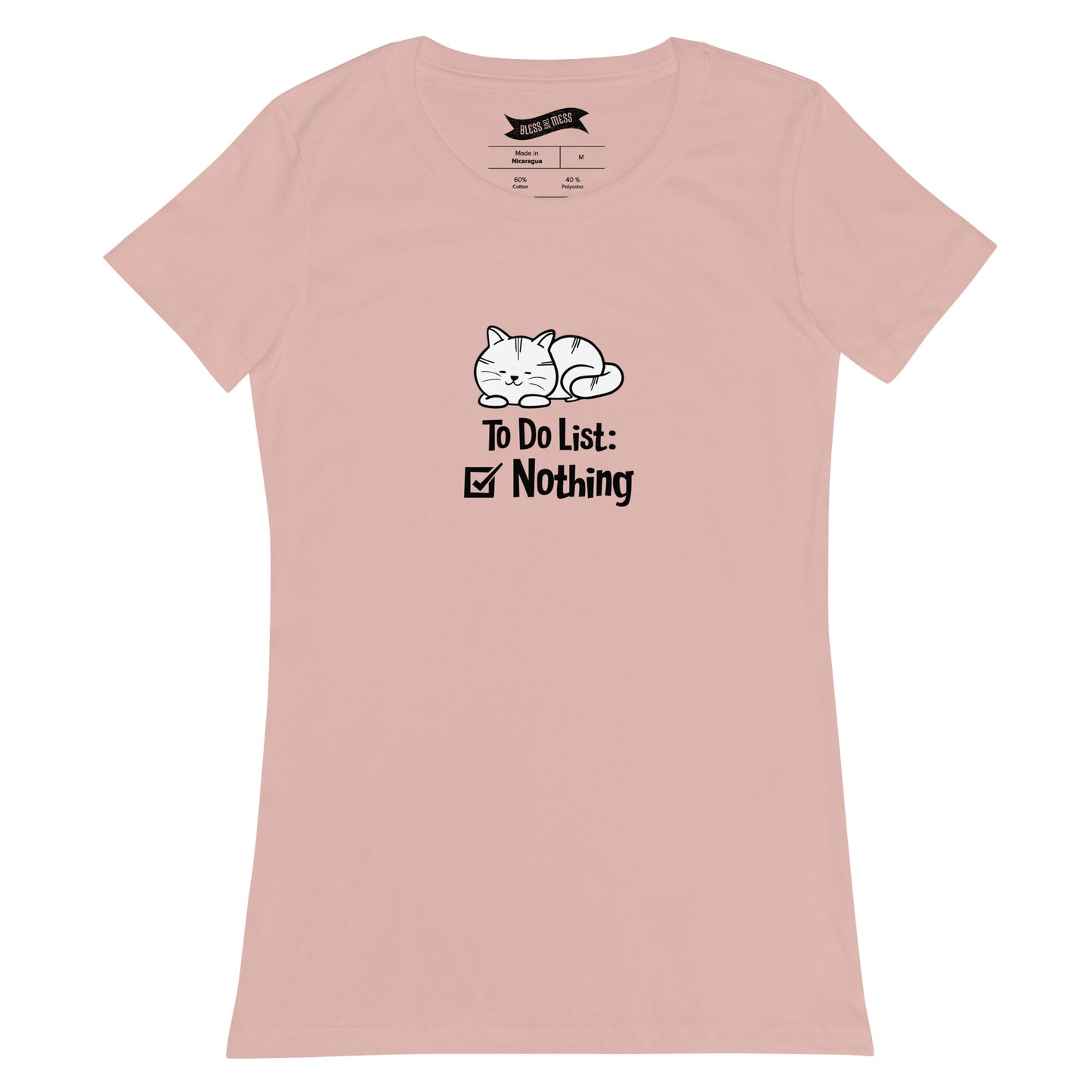 Cat To Do List - Ladies T-Shirt