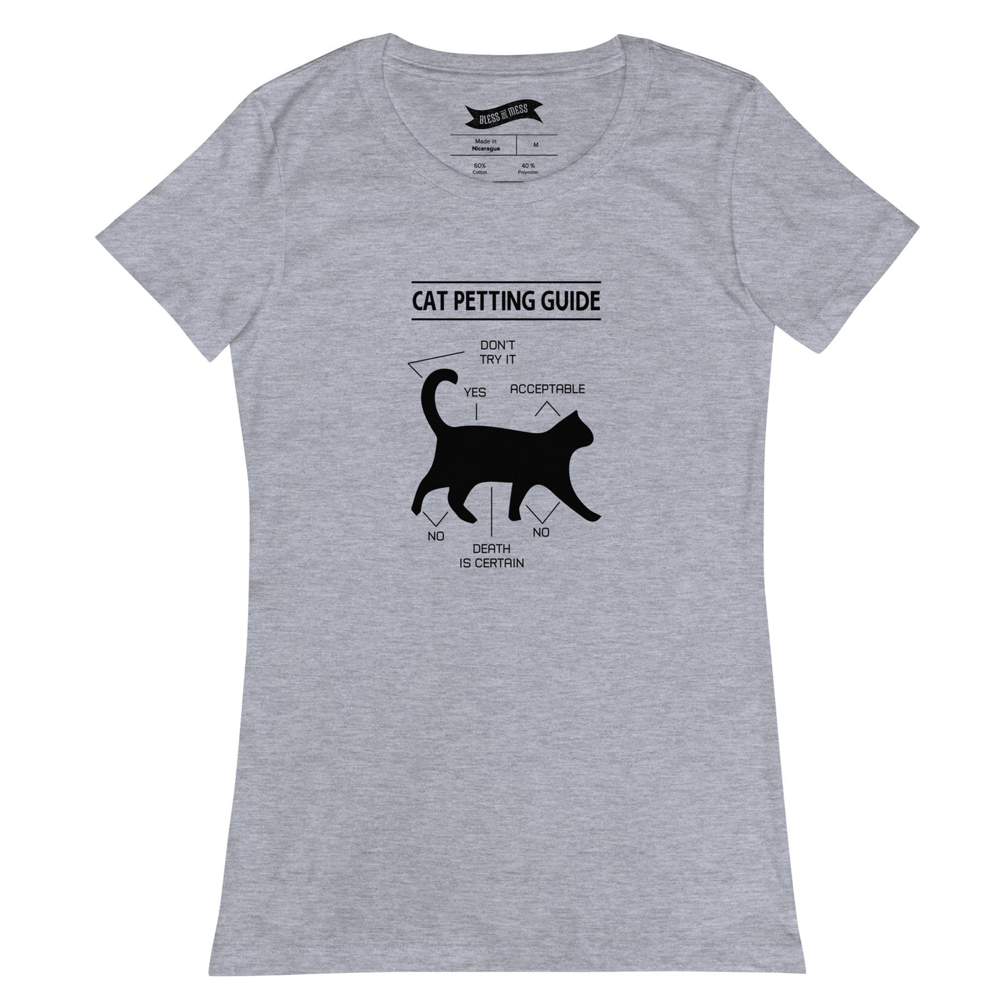 Cat Petting Guide - Ladies T-Shirt