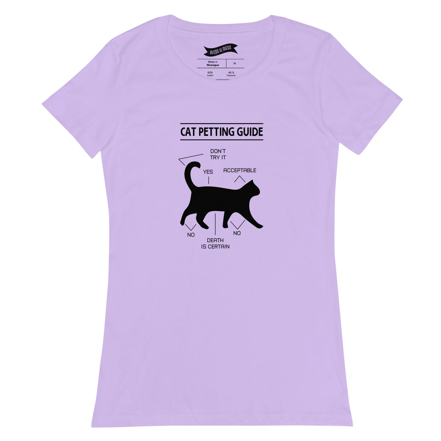 Cat Petting Guide - Ladies T-Shirt