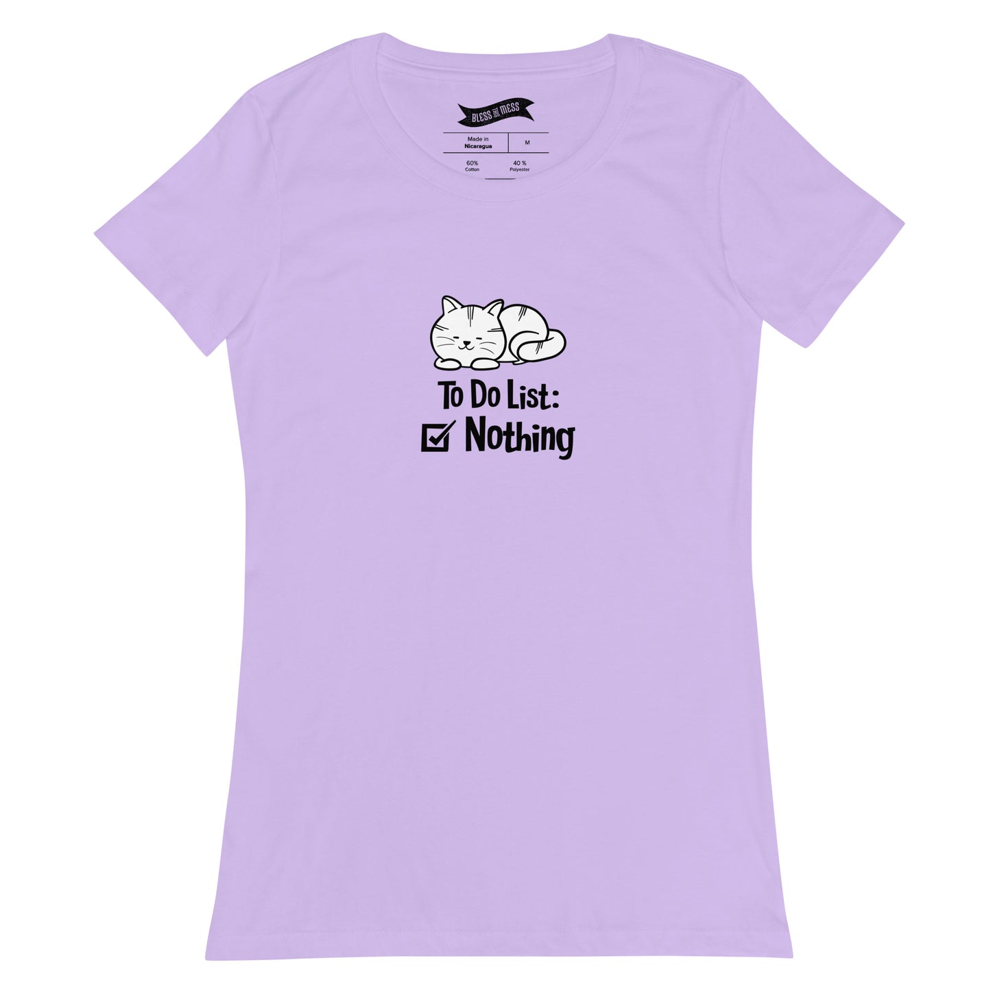 Cat To Do List - Ladies T-Shirt