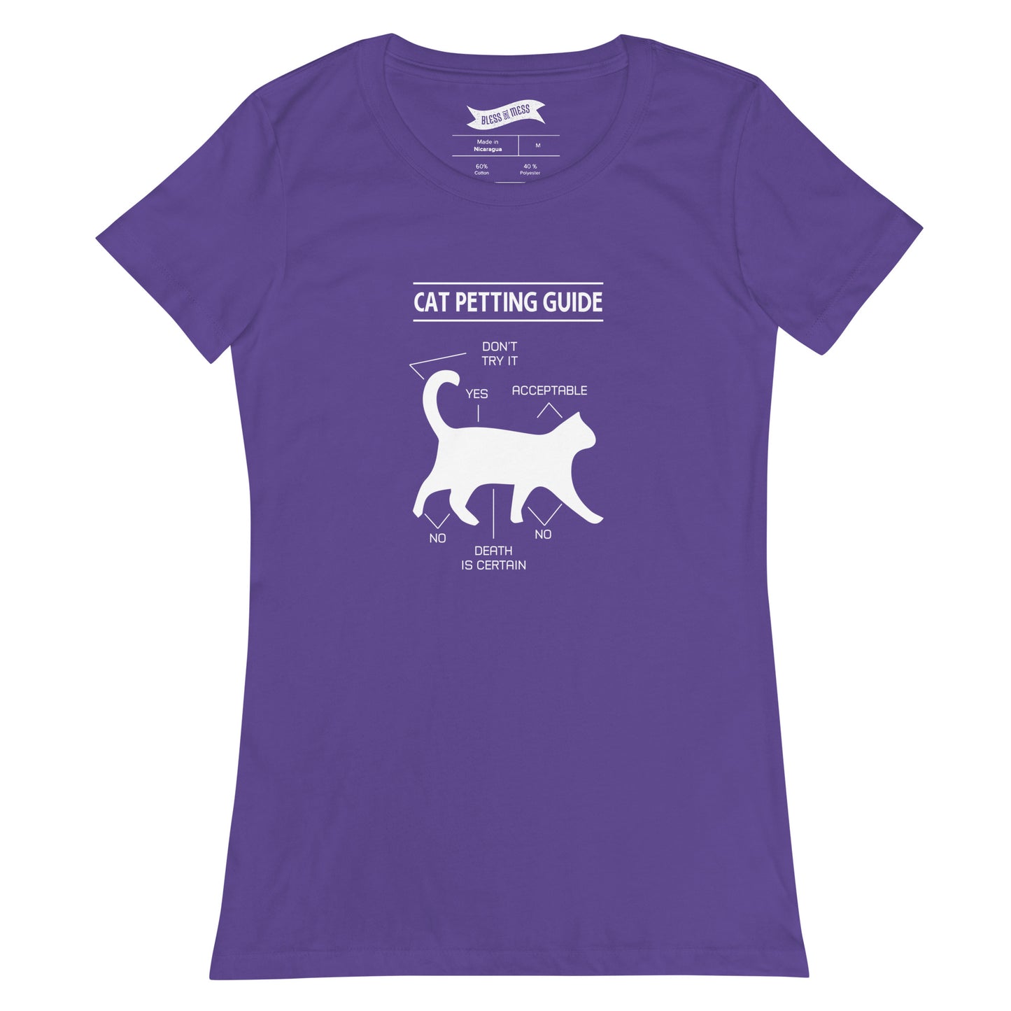 Cat Petting Guide - Ladies T-Shirt