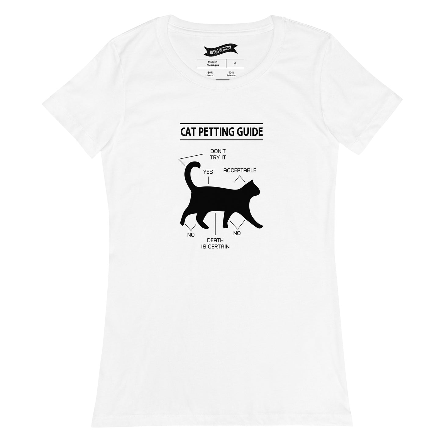 Cat Petting Guide - Ladies T-Shirt